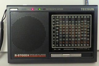 Rare - Black Tecsun R9700dx 12 Band Am Fm Sw Shortwave Radio Receiver
