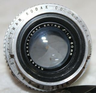 RARE Kodak Ektra RANGEFINDER CAMERA Ektar 50mm 1.  9 Lens 10