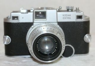 Rare Kodak Ektra Rangefinder Camera Ektar 50mm 1.  9 Lens