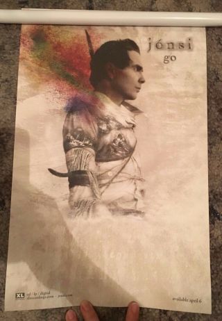 Jonsi Go 11x17 Promo Poster Rare Sigur Ros 2010 Xl Recordings