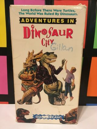 Adventures In Dinosaur City (1991) Rare Vhs