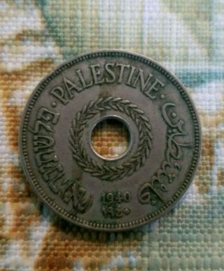 Palestine 20 Mils,  1940,  Key Date Very Rare Coin,  Only 200k Minted