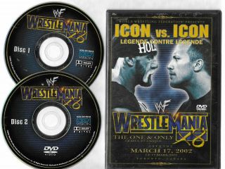 Wwf Wwe Wrestlemania X8 2002 2 Disc Set Rare R1