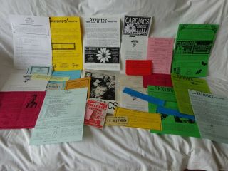Cardiacs - Various Fan Club Memorabilia Including Newsletters & Flyers Mega Rare