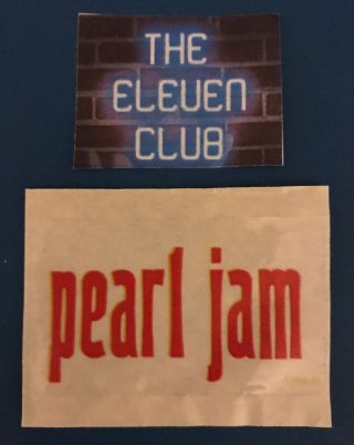 Pearl Jam Sticker 1993 Vs Promo Vinyl Lp Cd Hype Decal Vedder Rare Oop