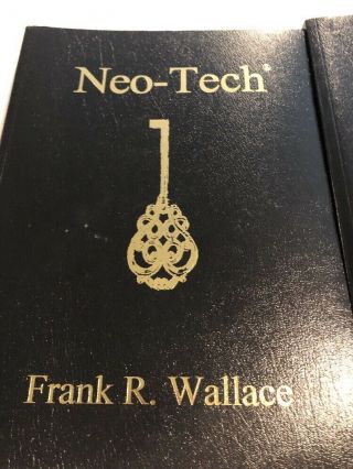 Neo - Tech By Frank R Wallace.  3 Volume Set.  Extremely RARE.  2015. 2