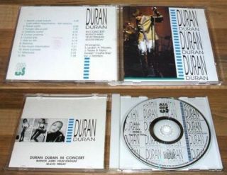Duran Duran In Concert Buenos Aires Very Rare Italy 1993 Cd