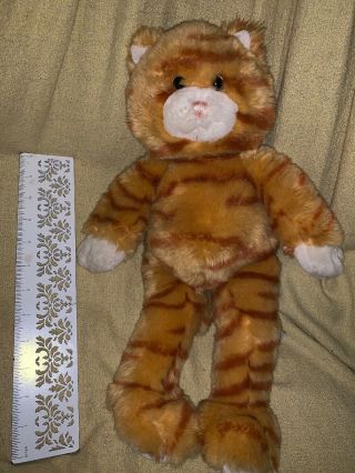 Rare Build A Bear Orange Tabby Cat Kitty Kitten 18 " Plush