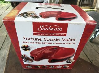 Rare Sunbeam Fpsbfcm40 Fortune Cookie Maker - Near Complete W Tools/papers