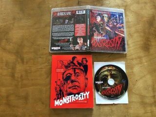 Monstrosity Blu Ray Garagehouse Pictures Rare Slipcover Version Classic Horror