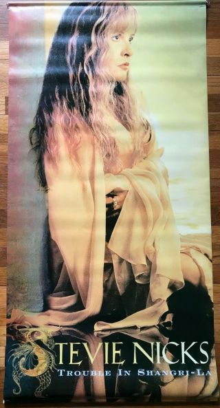 Stevie Nicks Trouble In Shangri - La Rare Promo Vinyl Banner Poster 