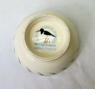 Bridgewater bird Bowl England pottery Swallow rare 5 1/4 