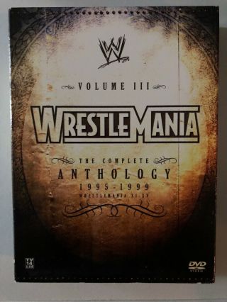Wwe - Wrestlemania Anthology: Vol.  3 Iii (dvd Rare Oop 5 - Disc Set) Wwf 1995 - 1999