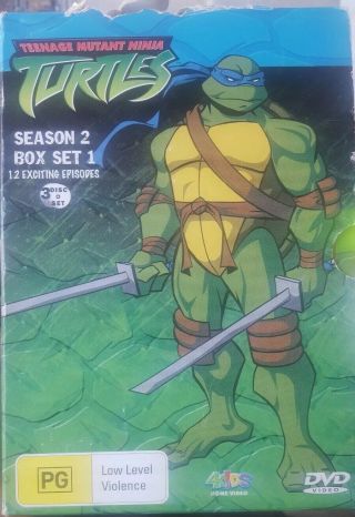 Tmnt Teenage Mutant Ninja Turtles Season 2 Box Set 1 Dvd Rare 2004 Cartoon
