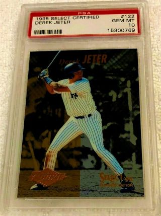 Derek Jeter 1995 Select Certified Foil Rookie 122 Psa 10 Gem Rare Yankees