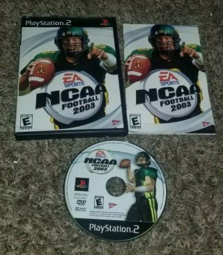 Ncaa Football 2003 Complete (sony Playstation 2,  Ps2) Rare Cib