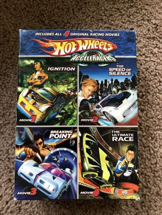 Hot Wheels Acceleracers Box Set (dvd,  2006,  4 - Disc Set) Rare