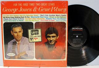 Rare Country Lp - George Jones & Gene Pitney - Musicor Mm 2044 - Mono