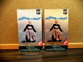 The Sound Of Music (vhs 1984,  2 Tapes) Julie Andrews,  Christopher Plummer,  Rare
