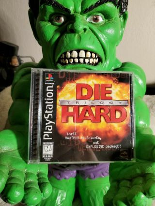 Die Hard Trilogy Playstation Ps1 Ps2 Ps3 Complete Rare Black Label