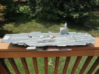 Rare 1998 Micro Machines Sea Launch Command Large 30 " Aircraft Carrier Galoob
