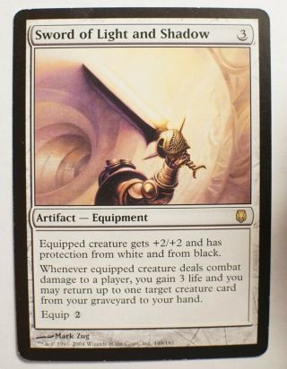 Sword Of Light And Shadow (darksteel) - Magic The Gathering Rare Card