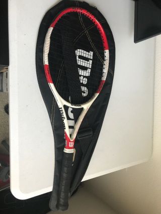 Wilson Six One 95s Grip Size 1 (1/8) Rare Tennis Racquet Under 1 Hour