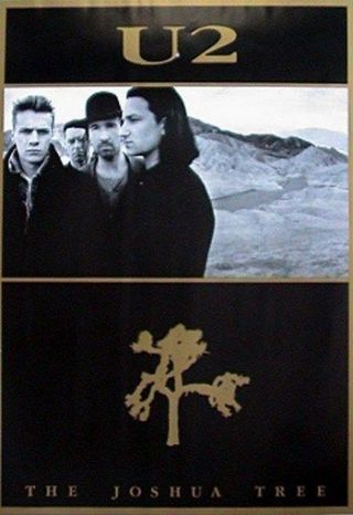 U2 Poster The Joshua Tree Group Shot Rare Hot 24x33