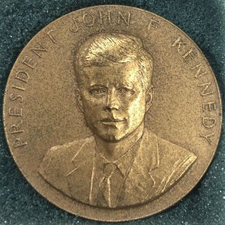 John F Kennedy Rare 1963 Official Appreciation Medal; One Of Only 300 Struck