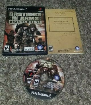 Brothers In Arms: Road To Hill 30 Complete (sony Playstation 2,  Ps2) Rare Cib