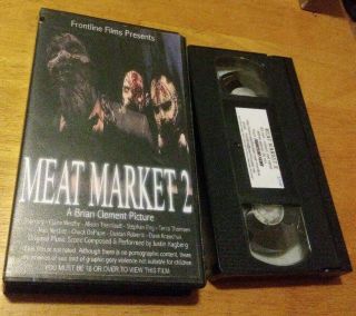 Meat Market 2 Vhs Rare Sov Horror Gore Zombies Release
