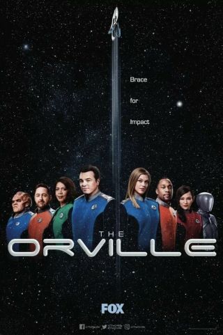 Sdcc 2019 The Orville 12”x18” Poster Comic Con Exclusive Fox Rare Htf