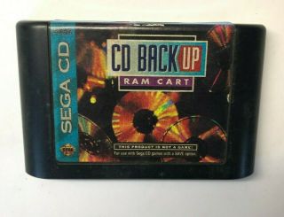 Rare Sega Cd Backup Back Up Ram Cartridge