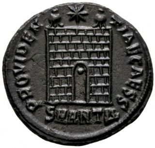 Constantine Ii (330 - 334 Ad) Rare Follis.  Antioch Iu 2460