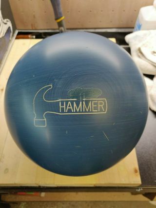 16 lb Faball Blue Hammer - RARE Urethane - fully plugged and resurfaced 2