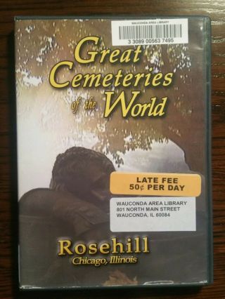 Great Cemeteries Of The World: Rosehill Chicago Illinois Dvd,  Sears,  Ward,  Rare