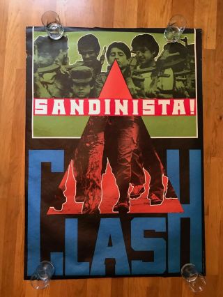 The Clash Sandinista Promo Poster Huge 1981rare
