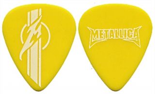 Metallica Authentic 2004 St Anger Concert Tour Guitar Pick Rare Yellow Prototype
