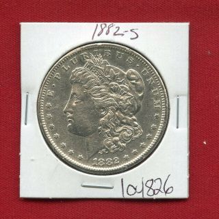 1882 S Morgan Silver Dollar 104826 Coin Us Rare Date $1