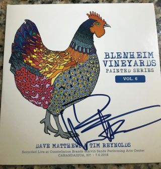 Rare Autographed Dave Matthews & Tim Reynolds Cd - Blenheim Vineyards Vol.  6