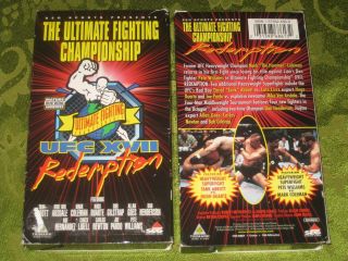 Ultimate Fighting Championship Ufc Xvii Redemption Vhs Video Rare Not On Dvd