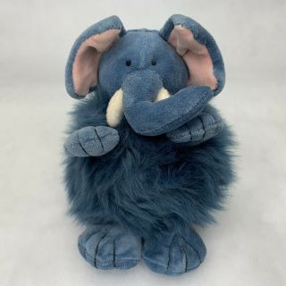 Jellycat Puffball The Elephant Small Furry Plush Toy Rare With Tags