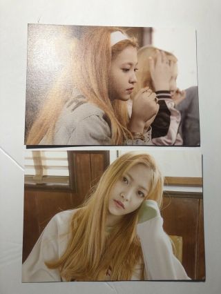 Red Velvet Yeri Ice Cream Cake Postcards Rare