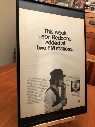 2 Big 11x17 Framed & Rare Leon Redbone Lp Album Cd " Promo Ads "