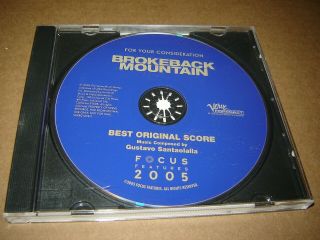 Brokeback Mountain Soundtrack Fyc Cd Complete Score Promo Rare