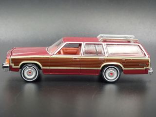 1981 81 Ford Ltd Country Squire Wagon W Hitch Rare 1:64 Scale Diecast Model Car