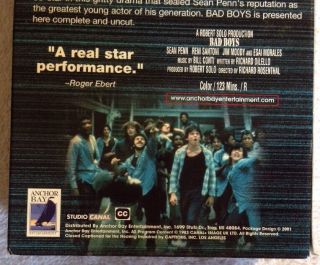 Bad Boys (Prev.  Viewed VHS,  UNCUT 2001) RARE Anchor Bay OOP Sean Penn 4