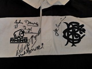 Very Rare Barbarians 1973 V Zealand All Blacks Signed Shirt /jersey/maillot