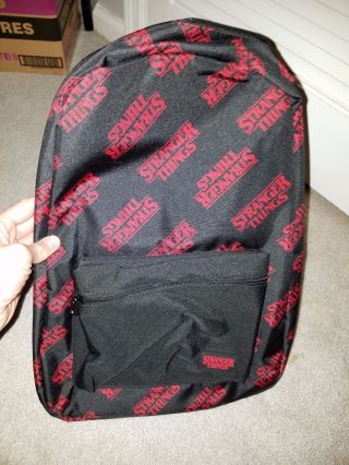 Netflix Stranger Things Official Authentic Backpack Bookbag Collectible Rare