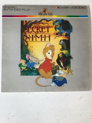 The Secret Of Nimh Laserdisc - Rare Cartoon Animation